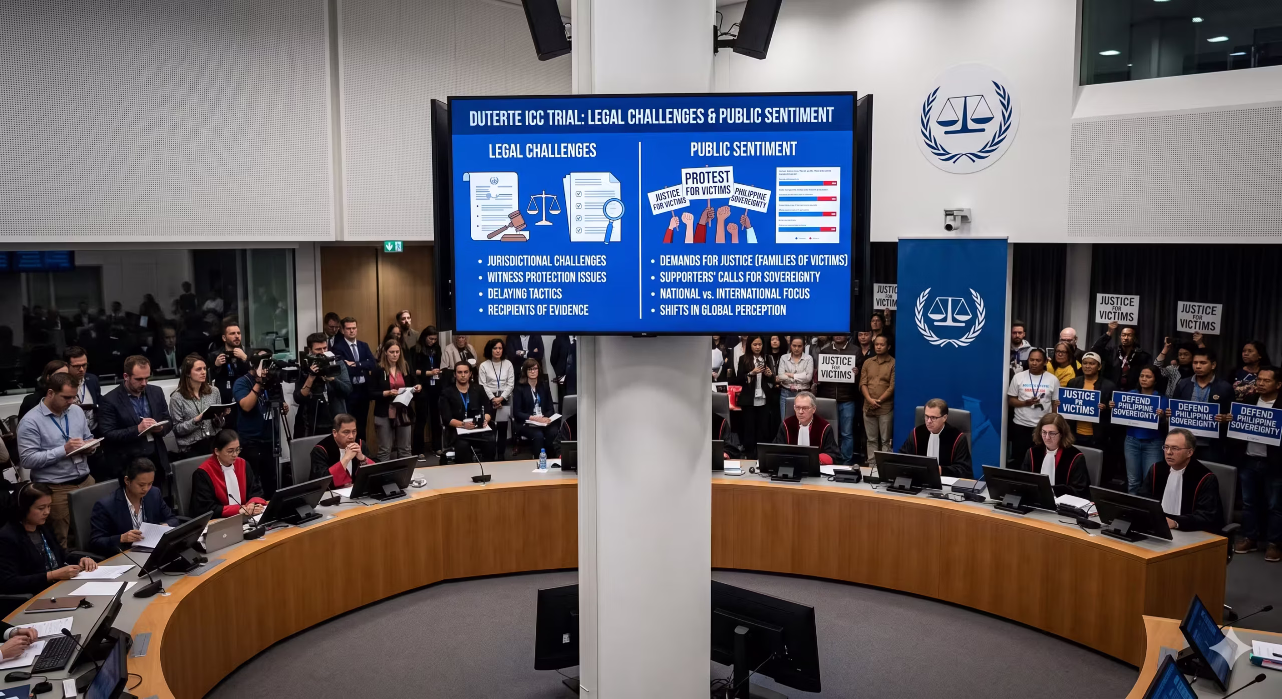 Duterte ICC trial: Legal Challenges and Public Sentiment
