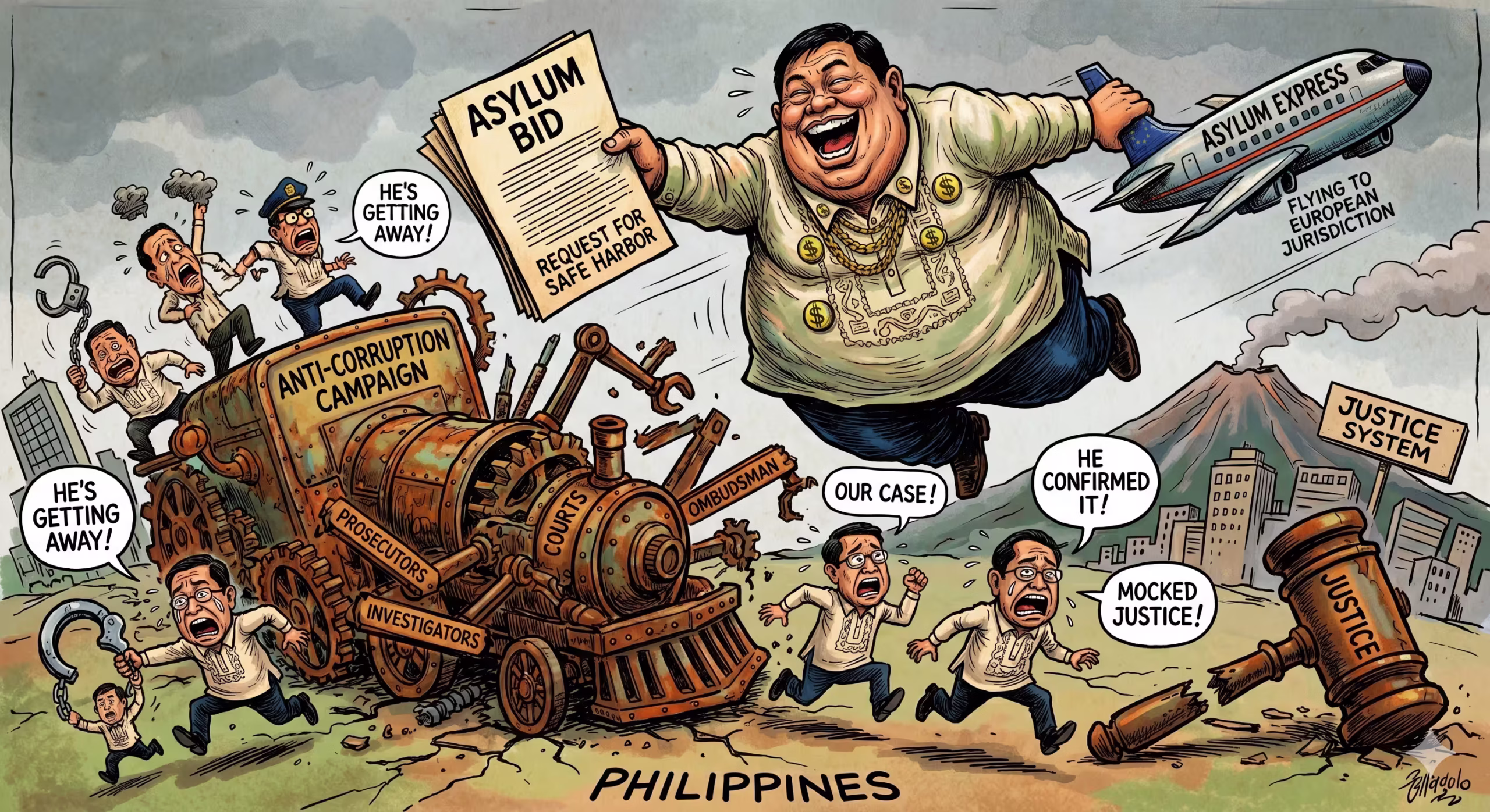 Asylum bid impact on the Philippine anti-corruption campaign