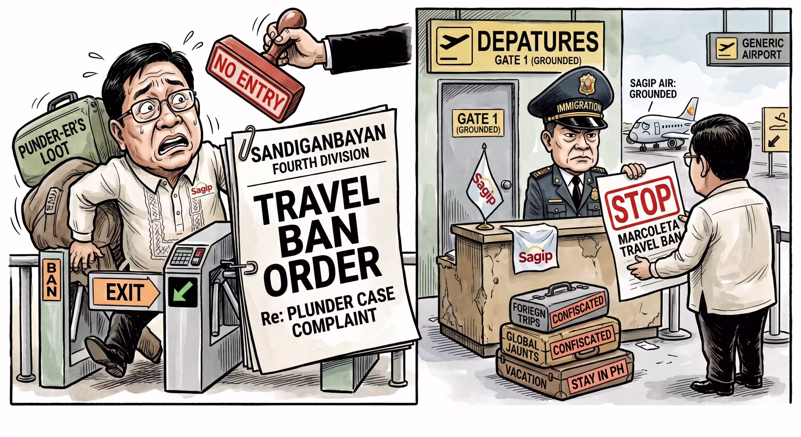 Marcoleta travel ban issued by Sandiganbayan over plunder case