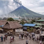 Mayon ashfall